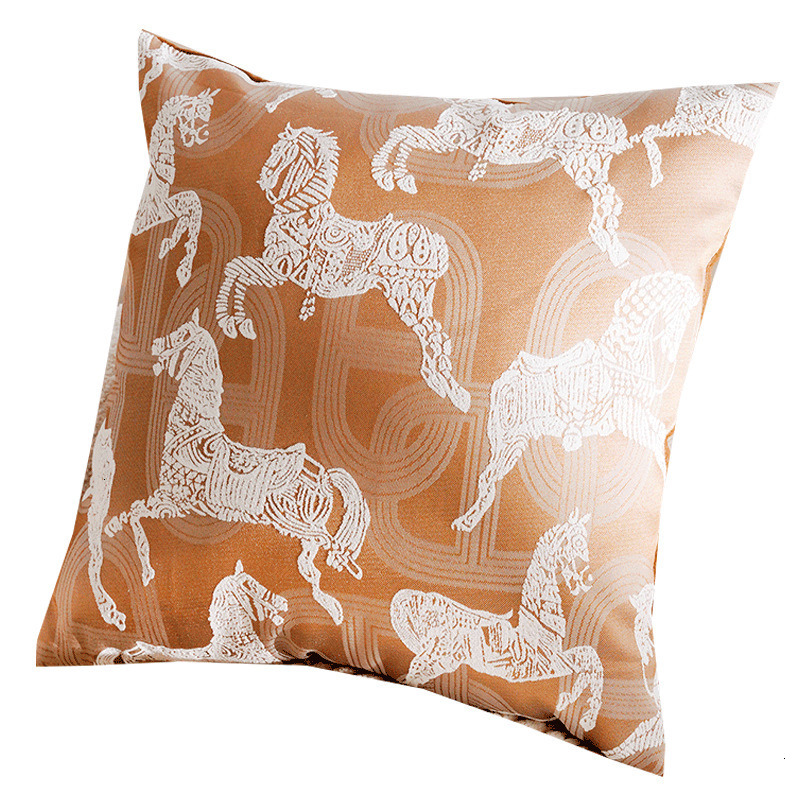 & Vintage Brown Style Luxury French Sofa Cushion Covers New Chinese Style Minimalist Pillows Headboard Cushions And Backrest Pillow Case