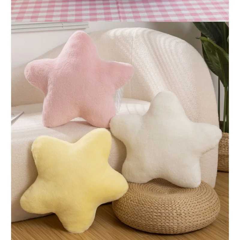 40cm Cute Cartoon Star Shaped Pillow Soft Nap Cushion for Student Office Bedroom Decor H260323