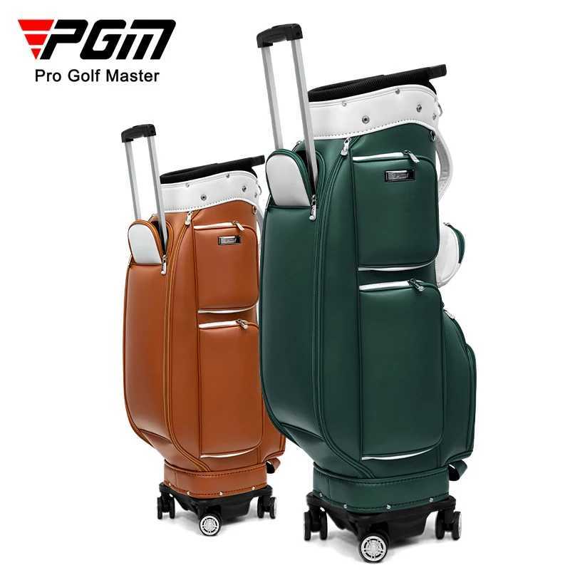 Pgm Wheeled Caddy Bag 4 Wheel 360 Degree Rotation Removable Waterproof Caddy Bag Men and Women Golf Bag Qb127 D260323
