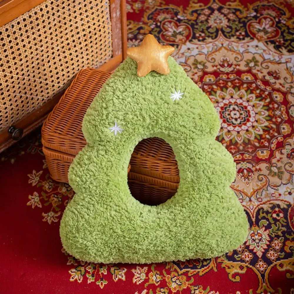 Xmas Decor Cute Christmas Tree Pillow Cartoon Super Soft Throw Pillow Kawaii Christmas Decorations Photography Props H260323