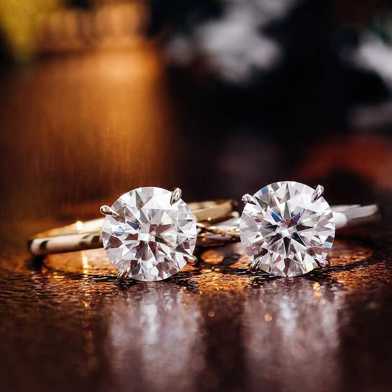 Promotion Factory Wholesale Solitarie 1ct IGI D/VVS1 Lab Diamond Ring 10k Gold Engagement Wedding Ring Women Ring Fine Jewelry