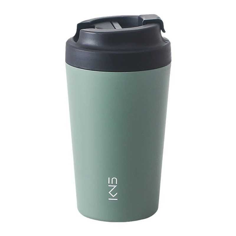 Fashion cup Pure ceramic inner pot coffee cup mens and womens high-value portable milk tea cup insulated cup water cup D260323