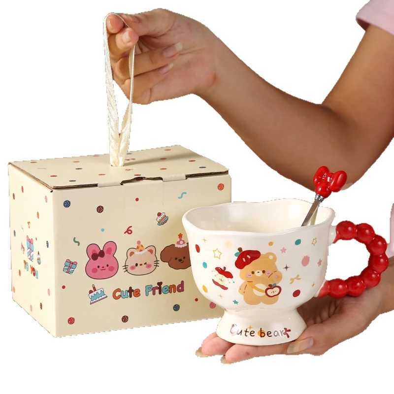 Ceramic Cups High Appearance Level Mugs Couple Water Cups Coffee Cups D260323