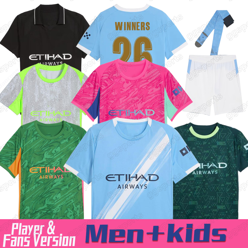 2025 2026 MARMOUSH NICO 25 26 HAALAND SOCCER JERSEYS NICO DE BRUYNE FODEN SAVINHO MAN RODRIGO GVARDIOL CITY jersey league cup WINNERS 26 football kit shirts men kids