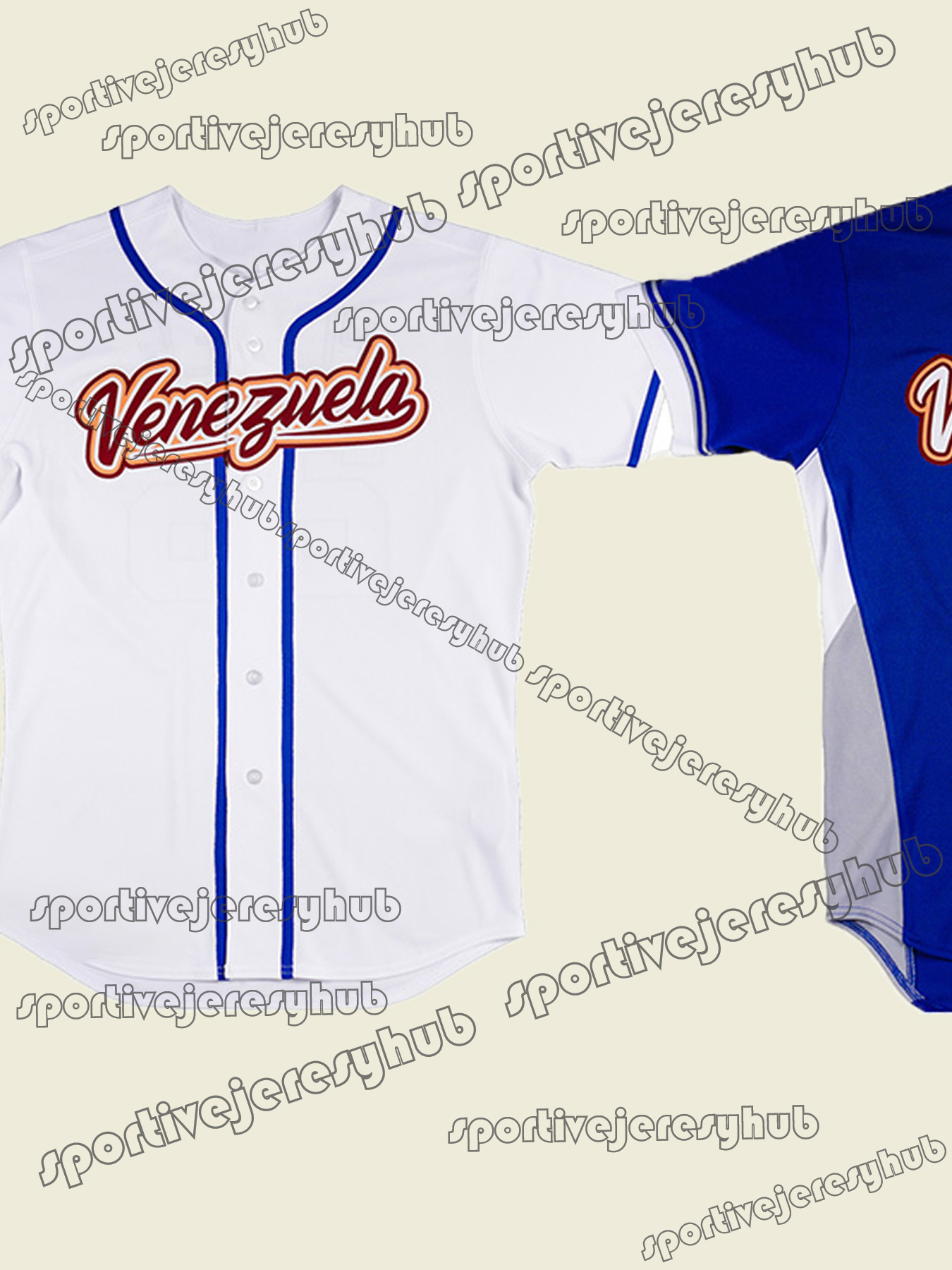 2026 Venezuela Custom Baseball Jersey Stitched Acuna Jr. Arraez Suarez Gimenez Contreras Chourio Contreras Torres Machado Rodriguez