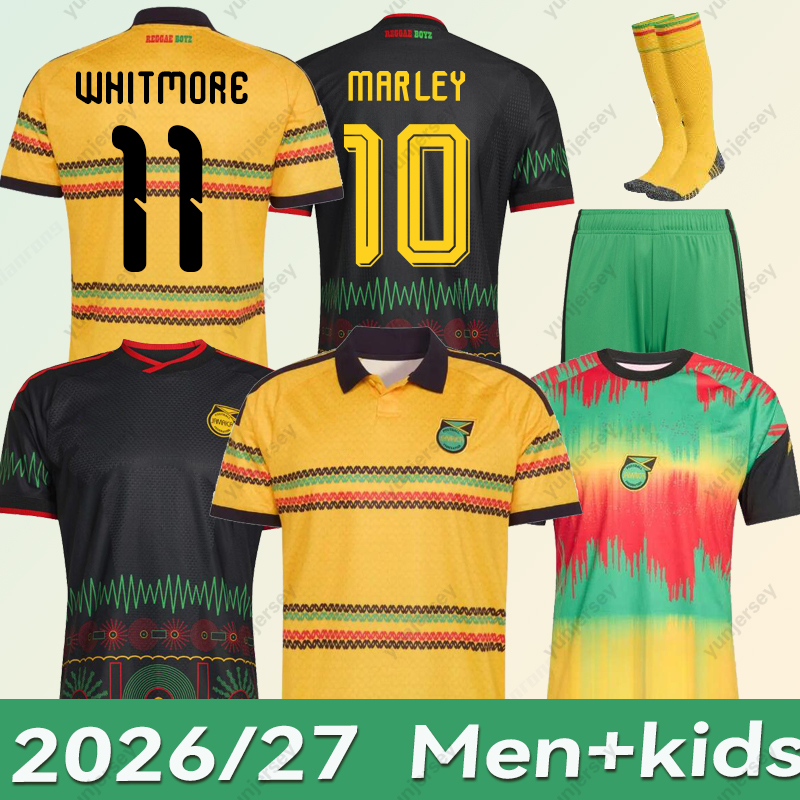 2026 Jamaica Soccer Jersey 26 27 Marley National Team ANTONIO Nicholson MORRISON Kids Kit Maillots De World Cup Foot Camesitas De Futol Bob 1998 Retro Football Shirt