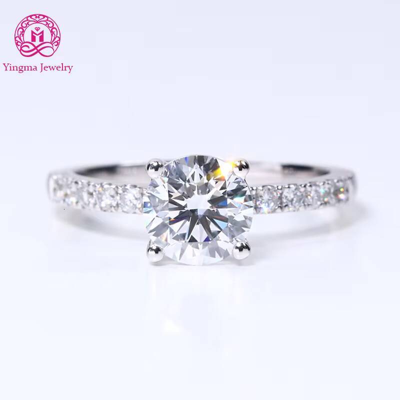 Light Luxury 15CT D VVS2 Lab Diamond Ring 14K 18K Solid White Gold Lab Grown Diamond Engagement Wedding Ring with IGI Cert