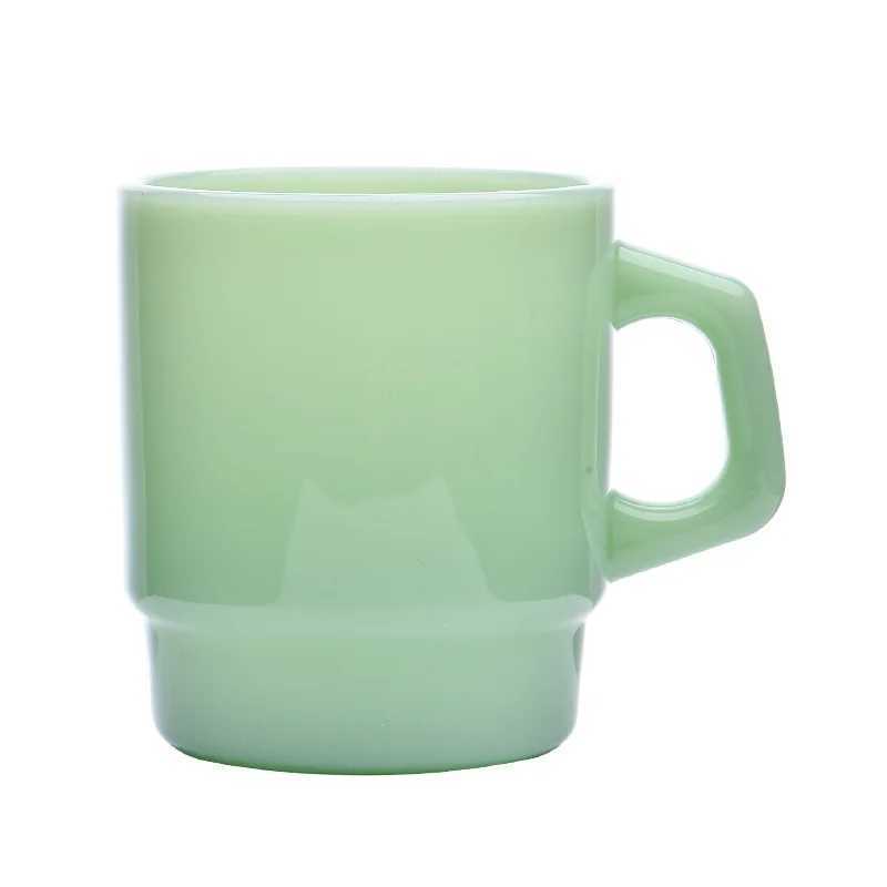 Korean Style Glass Coffee Travel Mug Milk Tea Water Cup Espresso Cups Personalized Milk Jade Mugs Mate Gifts Tableware D260323