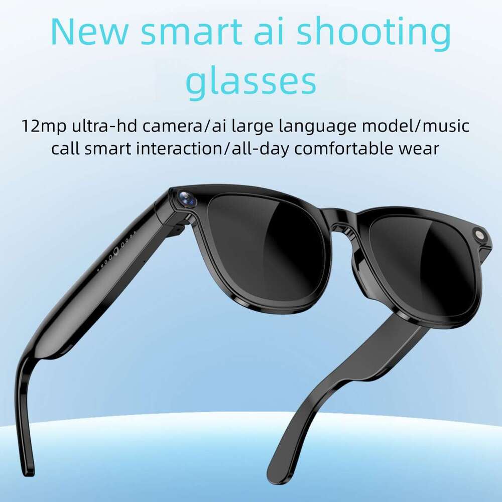 JS01PRO Smart AI Glasses 12MP HD Camera, AI Real-Time Translation, Bluetooth Hands-Free Call, POV Video Recording, Outdoor Wearable Device CKS