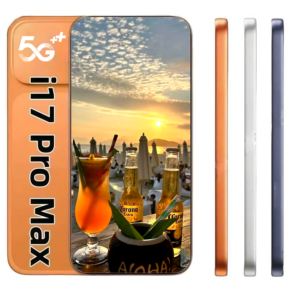 i17 Pro Max i17 pro Cell Phone Face ID Enabled Smartphone with Expandable Memory 16GB+1TB, Large Full HD Touchscreen, Dual SIM, Built-in GPS Technology