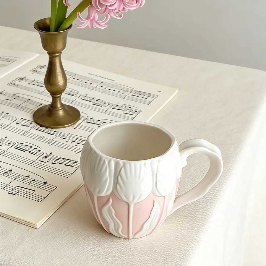 Ceramic cup Coffee cup Water cup Mug Tea cup Cup Light-luxury With lid No lid For tea Meeting room Office H260323