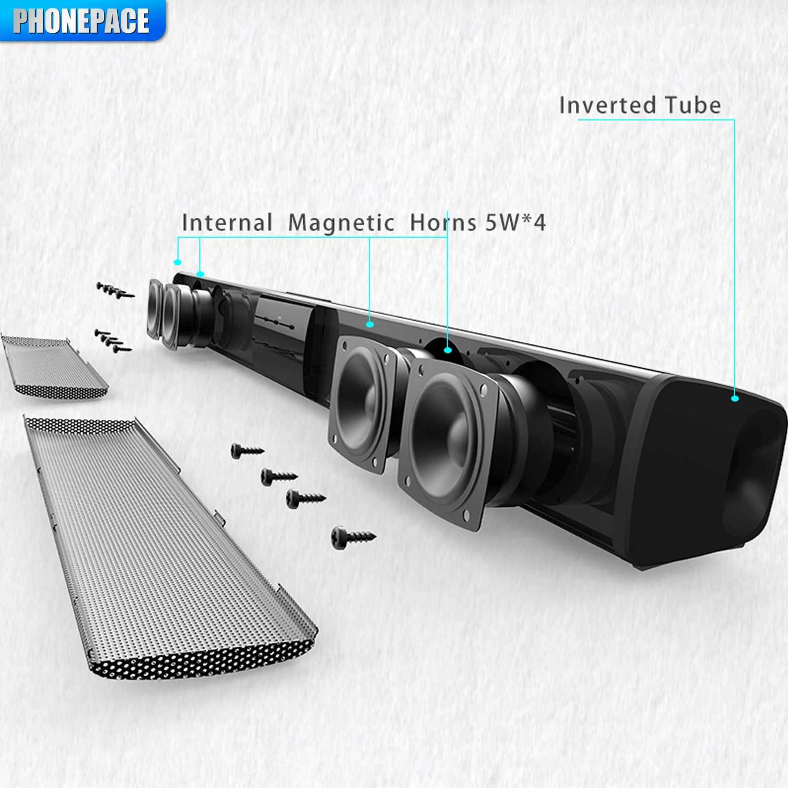 HOMEFISH Wireless Bluetooth Sound bar Speaker System Super Power Speaker Surround Stereo Home Theater TV Projector X260323