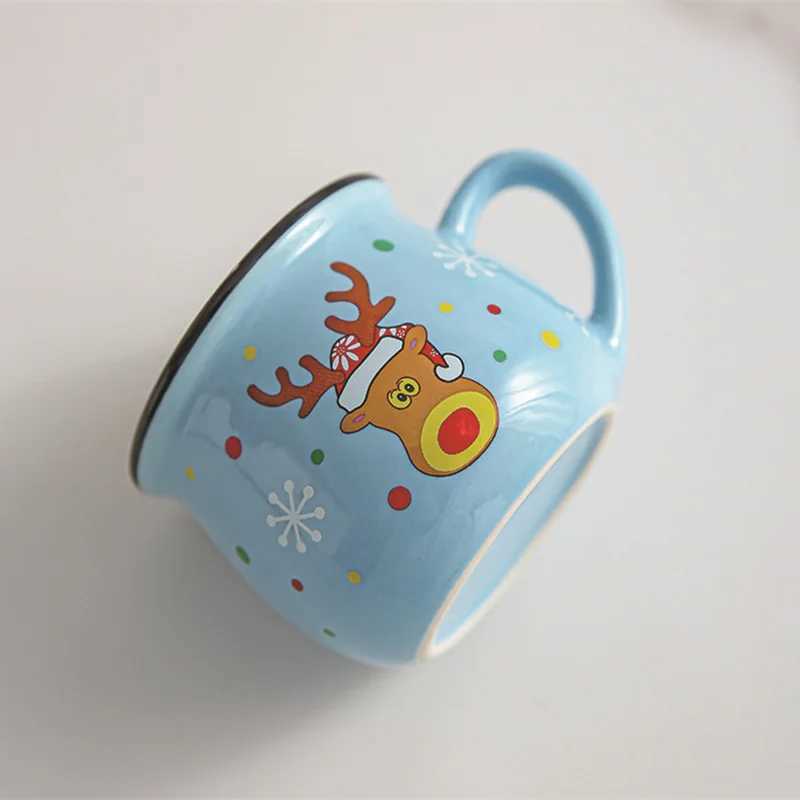 Ceramic Christmas Mug Cartoon Santa Mousse Cup Coffee Cup For Office Home Baking Dessert Breakfast Milk Mug For Kids Xmas Gift D260323