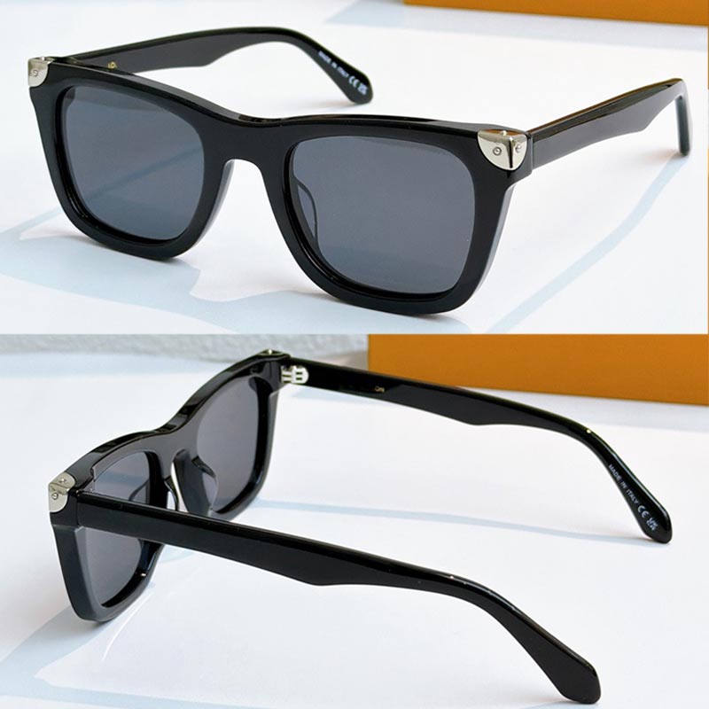 Mens Heritage Sunglasses Designer Square Sunglasses Z3192U Sunglasses for Men Silver Metal Accessories Acetate Frame UV Resistant Tourist Vacation Eyewear