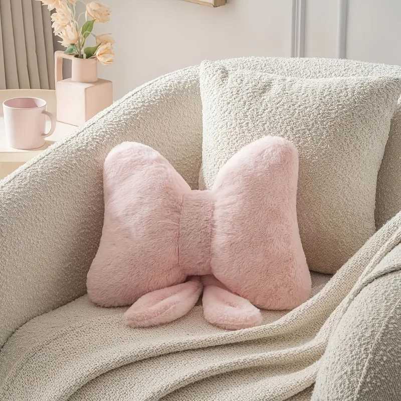 1pcs Soft Bowknot Pillow Perfect for Bed Sofa Decor Gift Idea for Halloween Easter Christmas Room Decoration H260323
