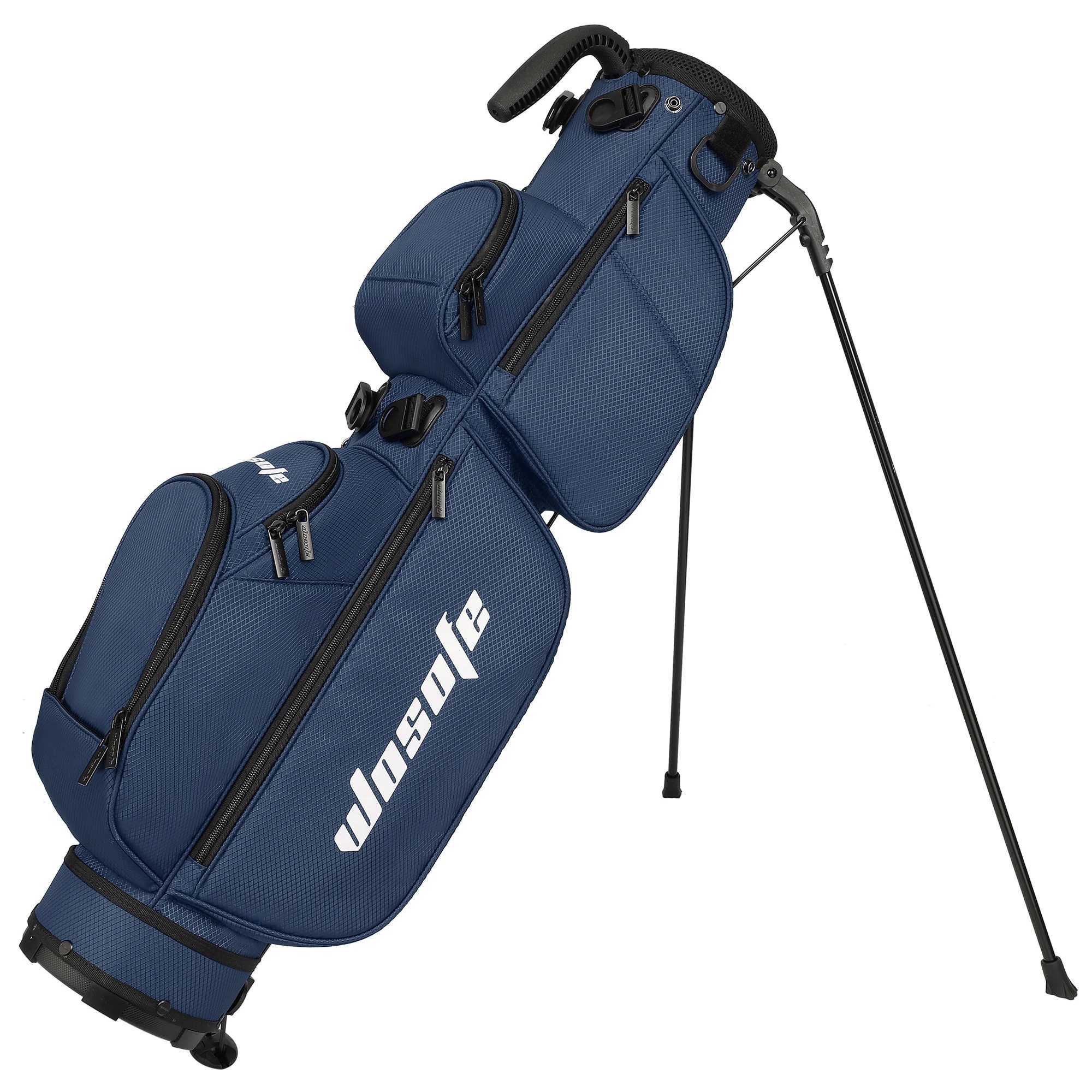 Lightweight Golf Stand Bag - 3-Way Dividers Fits 5-9 Clubs - Small Sunday Bag for Men Women Par 3 Driving Range Executive D260323
