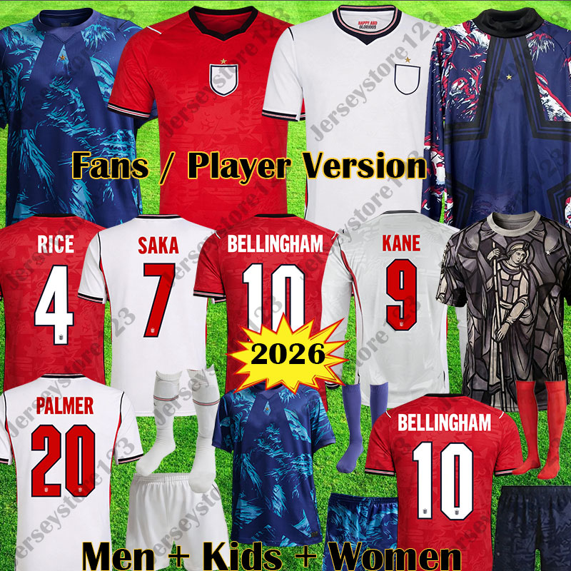 England kit 26 27 Football shirt SAKA FODEN kit BELLINGHAM PALMER england world cup 2026 Soccer Jerseys Goalkeeper Fan Player Long Sleeve Men Women Kids kits S 4XL