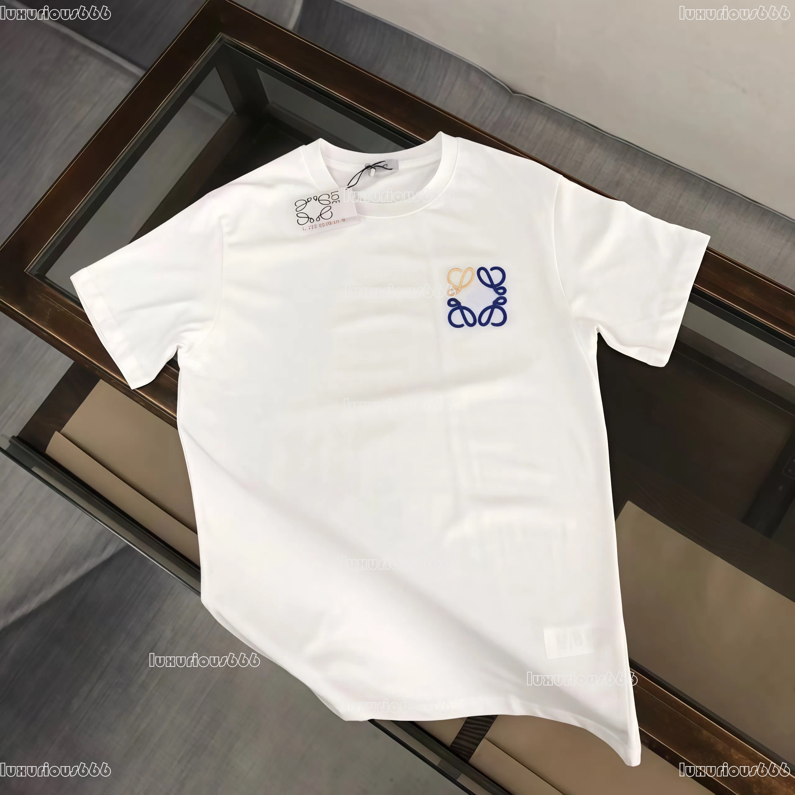 Loewemens T Shirt Loewelys Shirt Designer Embroidered Fashion Flower Print Holiday Limited Short Sleeved Luxury Unisex Short Sleeved Classic Loewetopshirt ec3