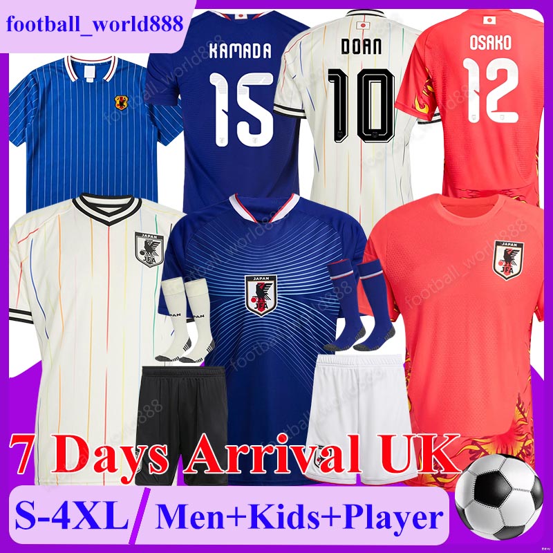 4XL JAPAN 2026 World Cup Soccer Jerseys AYASE OGAWA KAMADA 26 27 Football Shirts DOAN NAKAMURA MACHINO football kit SUGAWARA MAEDA TANAKA OSAKO Men Kids Kits Socks Set