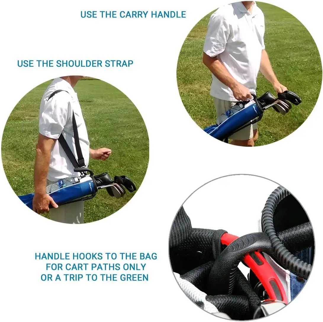 Lightweight Sunday Golf Bag with Stand Ultra-Light Carry Design Two-Way Divider Top Shoulder Strap for Men Women D260323