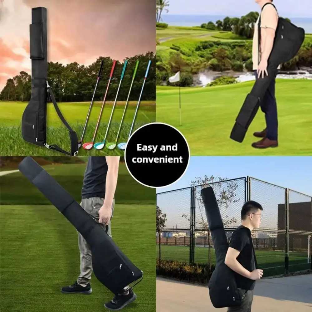 Waterproof Golf Sunday Bag Adjustable Strap Convenient Golf Club Bag High-capacity Foldable Golf Carry Bag Outdoor Sports D260323