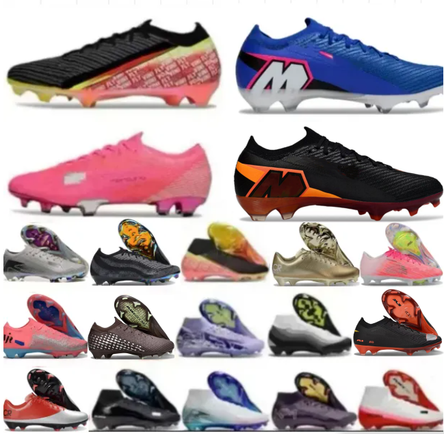 TOP Quality Football Boots 16 Frenulum Laces FG Mens Soccer Cleats Comfortable Training Leather Football Shoes kids size UK3 US4 36-45