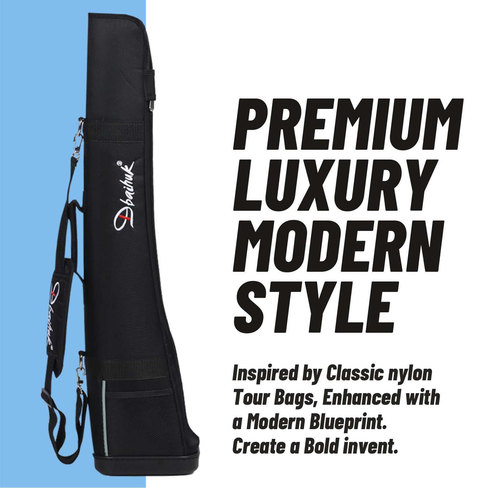 Dbaihuk Park Golf Bag Club Case Half Back Park Golf Club Storage Portable Golf Gun Bag D260323