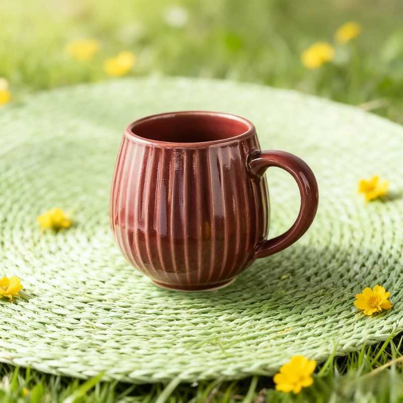 480ml Japanese style Kiln Glaze Coffee Mug Gradient Retro Ceramic Cup Office Household Breakfast Milk Cups Water Cup couple cup D260323