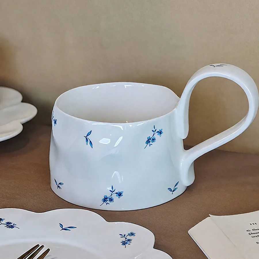 Ceramic cup Coffee cup Water cup Mug Tea cup CupPure white Bone china Jingdezhen ware Large capacity High-temperature fired Ivor H260323