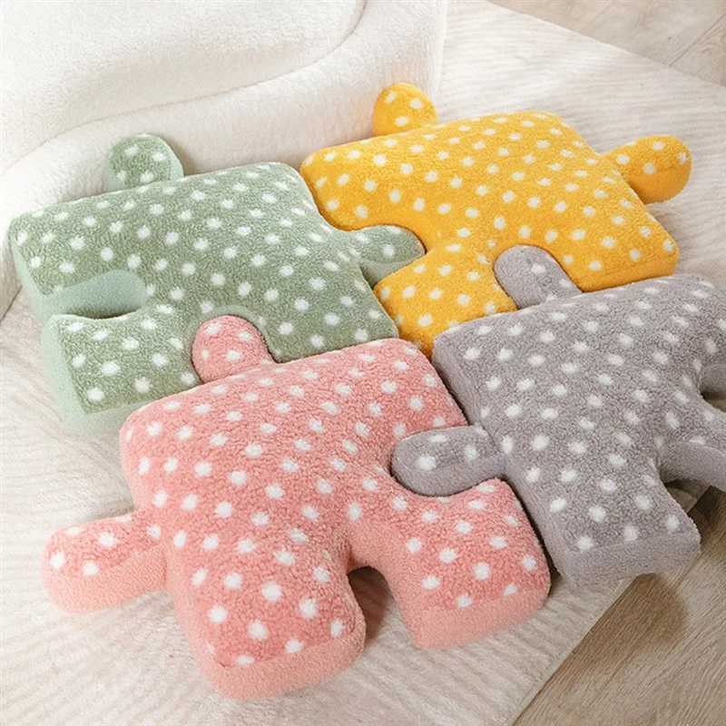 A45Z-Irregular Puzzle Cushions Polka Dot Pillows Plush Pillows That Can Be Used For Games Sofa Bed Decorations H260323