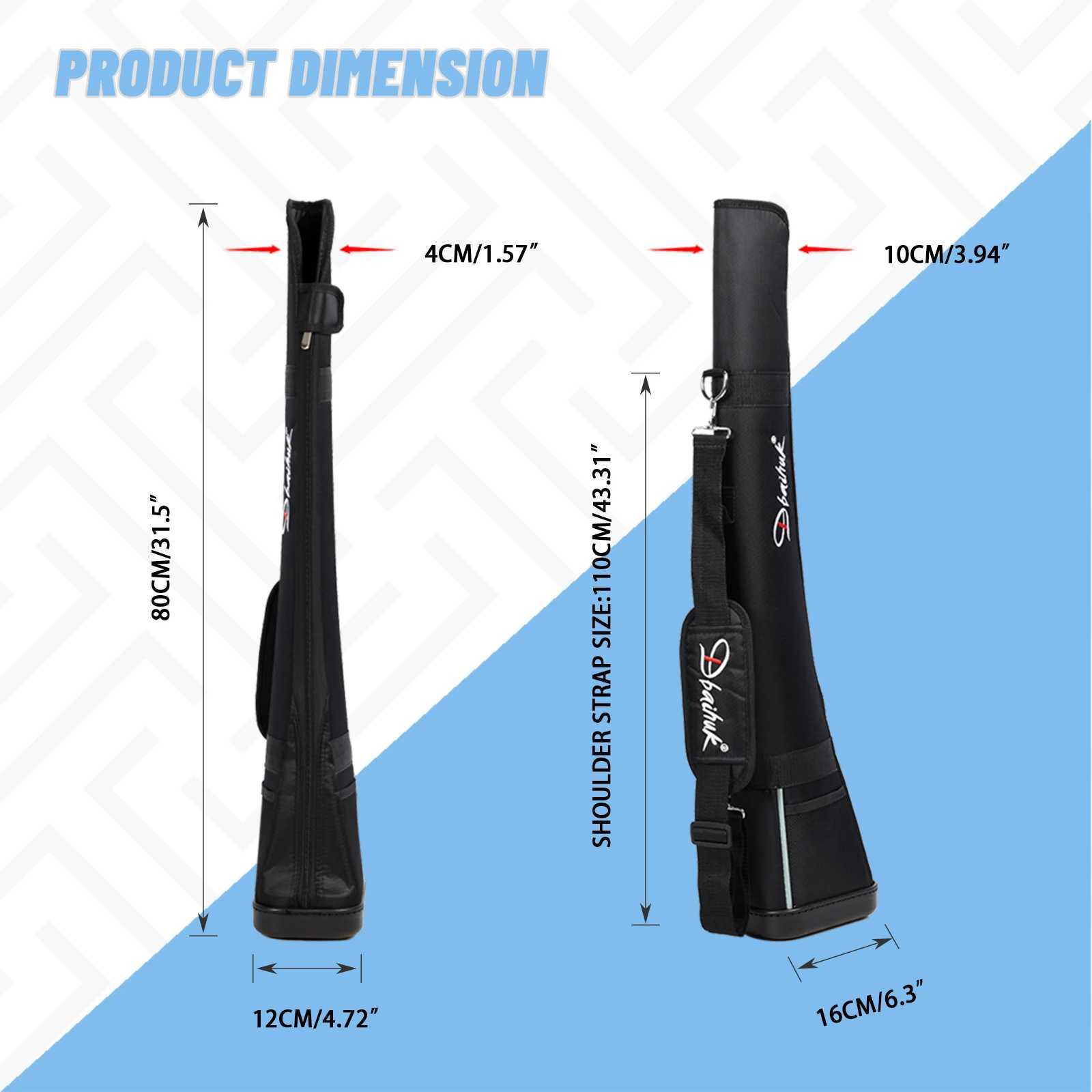 Dbaihuk Park Golf Bag Club Case Half Back Park Golf Club Storage Portable Golf Gun Bag D260323