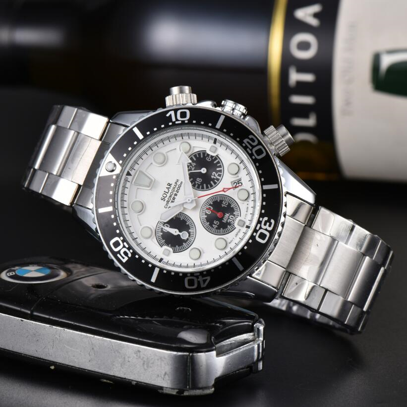 MEN Lady Watches Classics Seikoity SOLAR WristWatches automatic date Quartz Movement Watche multi-functional stainless steel Wristwatche Clock montre de luxe