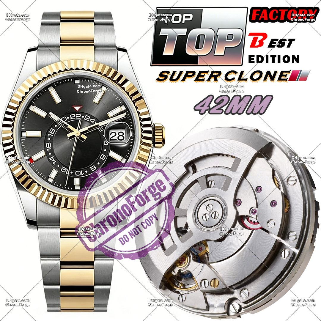 Super Clone Mens Watch Designer Watches Mirror Quality Movement Automatic Mechanical Watch Full Function Sapphire 100M Waterproof 72H Power Reserve Luxury Watch