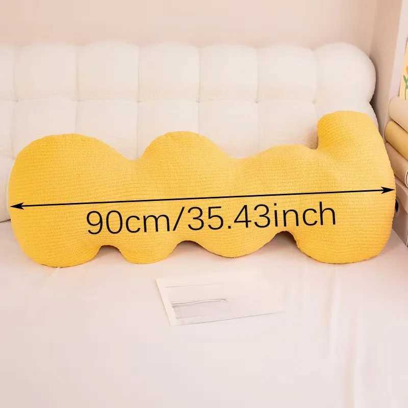 Versatile Cloud Wave Leg Pillow - Soft Polyester Hand-Washable Perfect for Bedroom Living Room Decor H260323