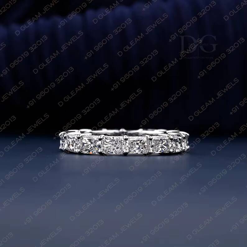 320 CT Radiant Cut Lab Grown Diamond IGI Certified Yellow Gold Wedding Anniversary Bridal Ring for Party Gift