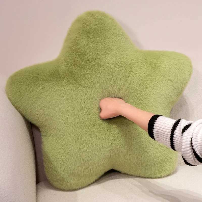 15/50/60cm Colorful Star Plush Pillow Stuffed Sky Natural Cushion Sofa Chair Decoration Birthday Gift H260323