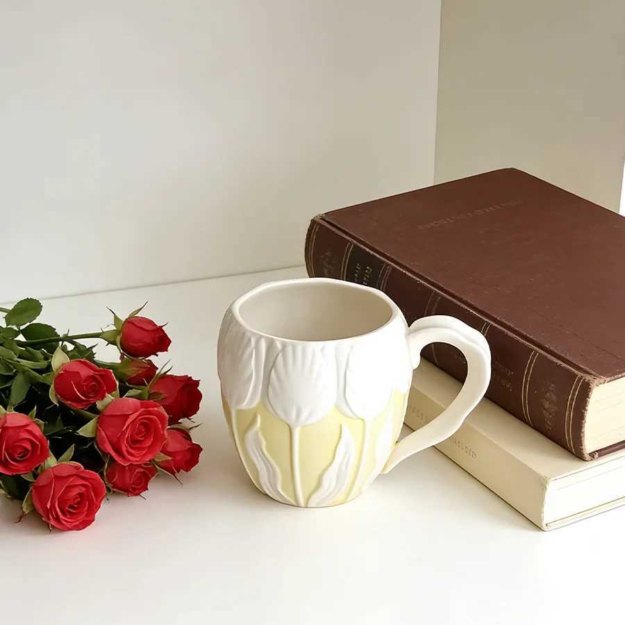 Ceramic cup Coffee cup Water cup Mug Tea cup Cup Light-luxury With lid No lid For tea Meeting room Office H260323