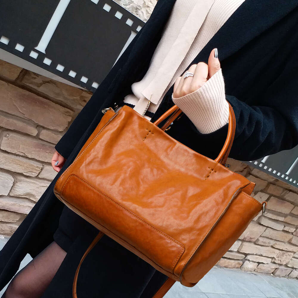 New Style Genuine Leather Handbag For Women Light Luxury Minority Design Shoulder Crossbody Bag Factory Wholesale Hot Sale SENYY