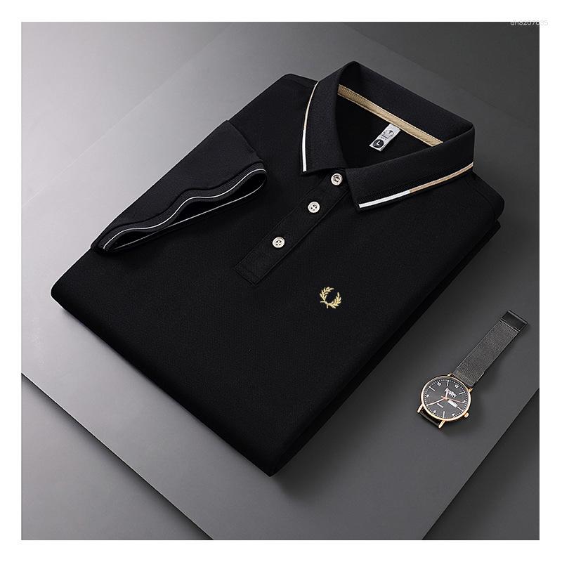 Men's Polos High-End Business Short-Sleeved Summer Polo Shirt With Elegant Embroidered Wholesale Breathable