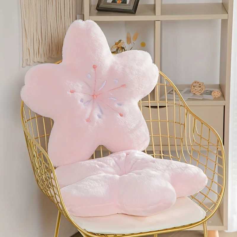 Super Soft Cherry Blossom Flower Pillow Princess Style Love Pillow for Living Room Adult Cute Niche Gift for Valentines Day H260323