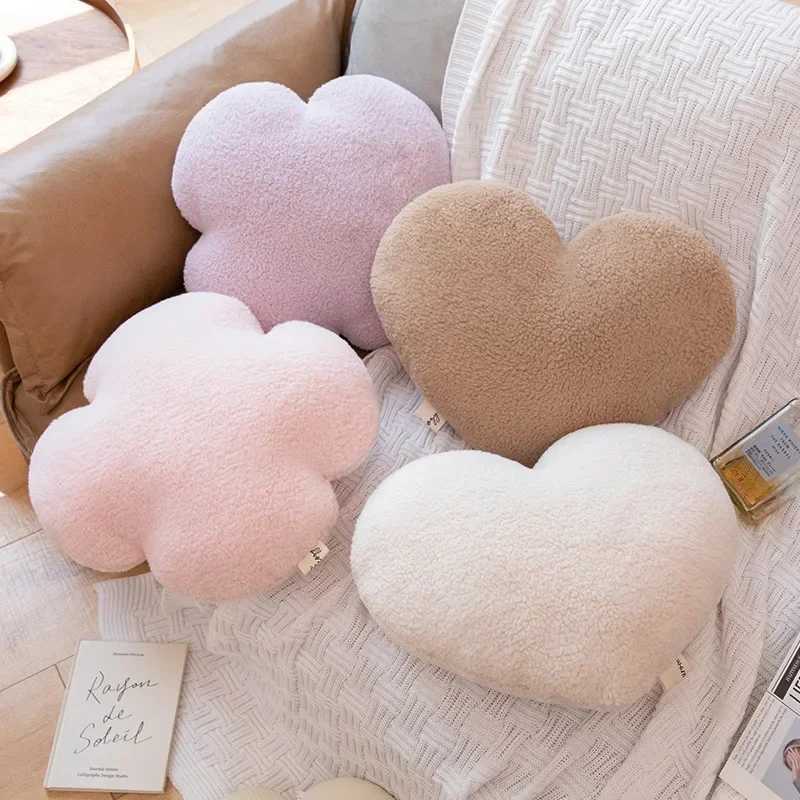 Love Four Leaf Clover Shape Seat Cushion Home Decor Plush Throw Pillow Stuffed Four Leaf Clover Shape Seat Cushion Pillows H260323