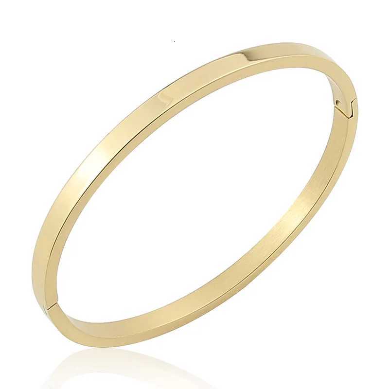 Hot Fashion Stainless Steel Jewelry Oval Bangle for Woman Child Charm Party Wedding Brand Gift H260323 - view 7