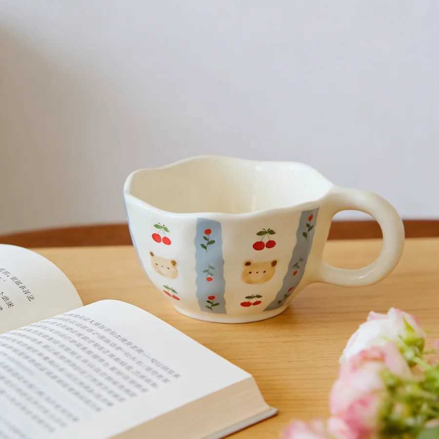 Ceramic cup Coffee cup Water cup Mug Tea cup Cup Couple For home Milk Pure white Bone china Jingdezhen ware Large capacity High- H260323