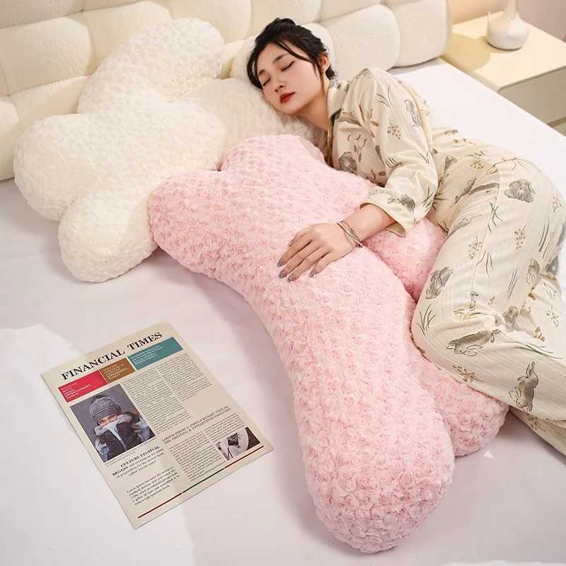 Easter Bunny Shaped Throw Pillow Soft Stuffed Plush Toys Jumping Rabbit Plushies Animal Doll Happy Easter Day Party Decors H260323