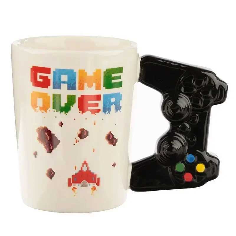 350ml Creative 3D Water Cup Game Console Cup Hand-painted Ceramic Cup Mug Lever Switch Handle Cup D260323