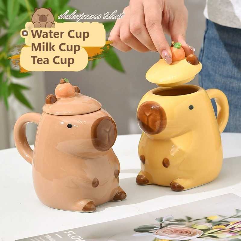Capybara Ceramic Mug Cute Coffee Cup for Office Home Use Kawaii Large Capacity Water Cup Drinking Gift for Christmas Birthday D260323