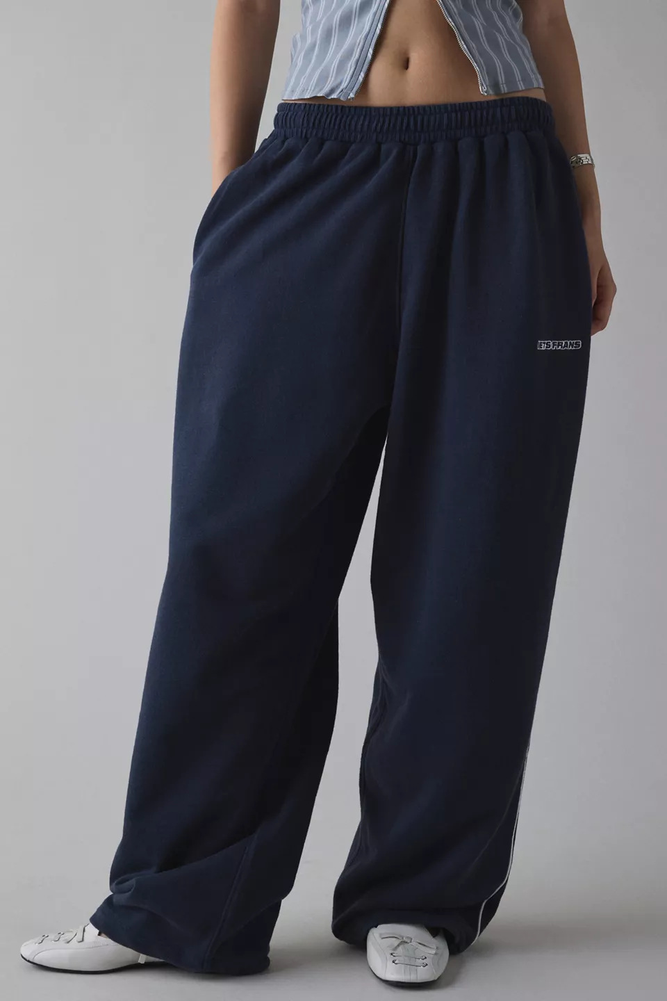 Women's Pants Autumn Street Sweatpants Y2K Aesthetic Slacks Korean K- Fashion Personalized Letters Embroidered Casual Loose Wide Leg