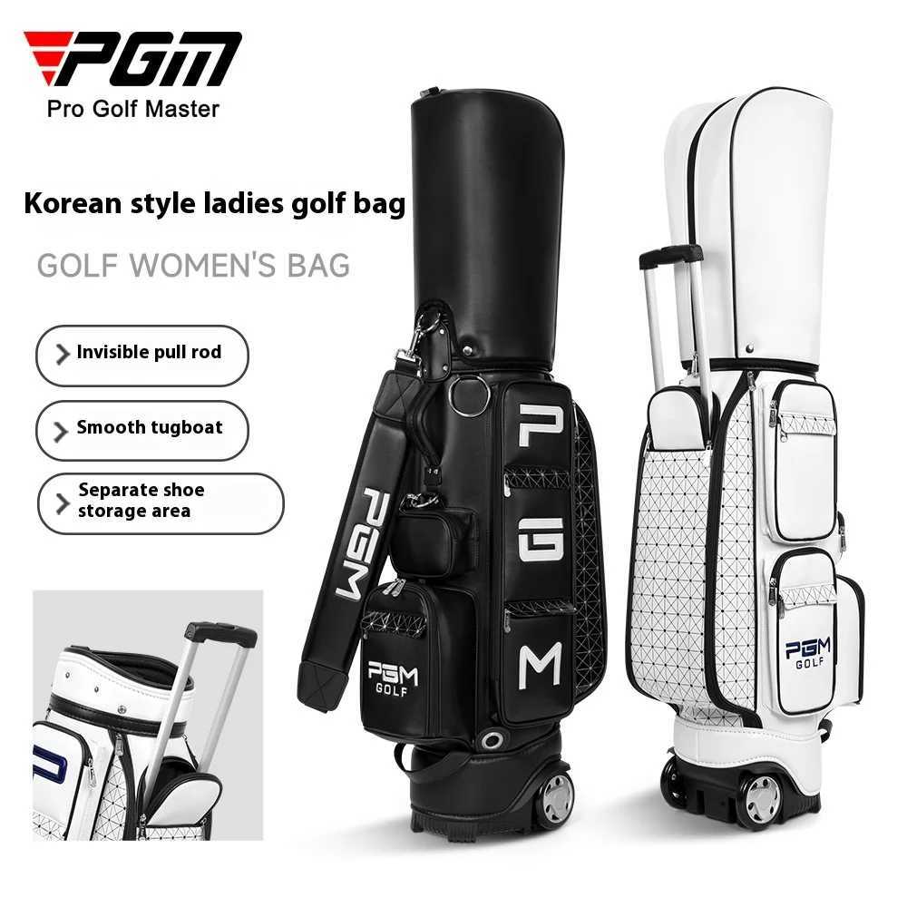 PGM QB036 Golf Bag Womens Tugboat Bag Standard Bag Ball Bag Club Bag PU Sports Bag D260323