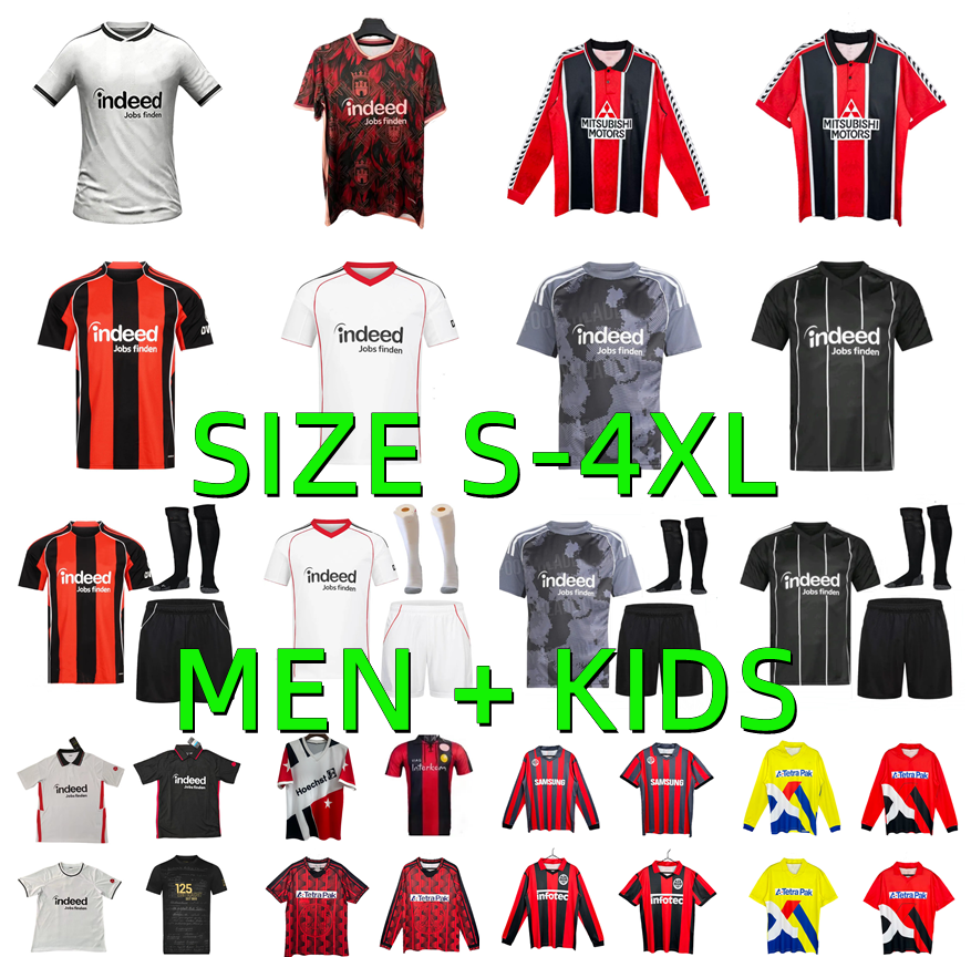 21 22 23 25 26 27 Eintrachts Frankfurts Soccer Jerseys 2026 2027 EKITIKE KNAUFF M.GOTZE SKHIRI KLAMMERS BAHOYA BURKARDT WAHI UZUN KOCH CHAIBI football shirt Men Kids