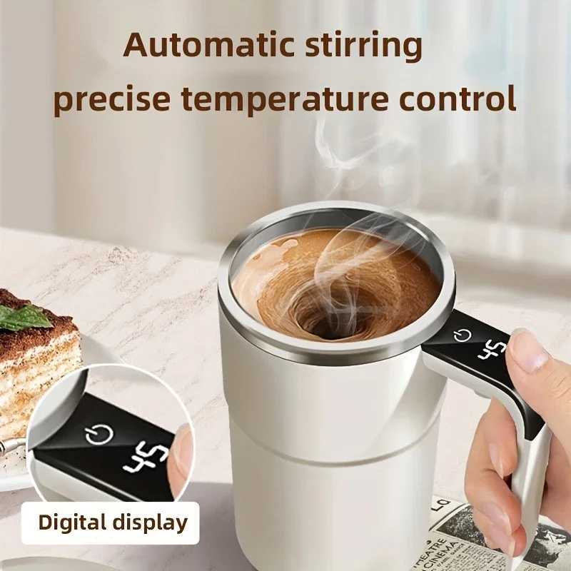 Smart mixing coffee cup LED displayUSB chargingmagnetic mixing function D260323